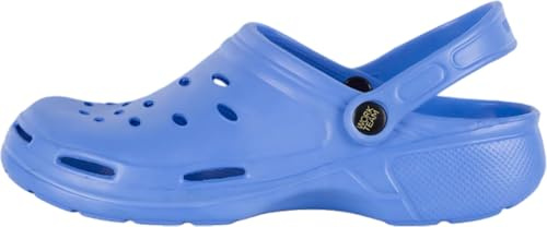 WORKTEAM Zueco Ultraligero de EVA Ergonómico y Anatómico, con Ventilación y Tira de Sujeción en Talón. Unisex Celeste 37