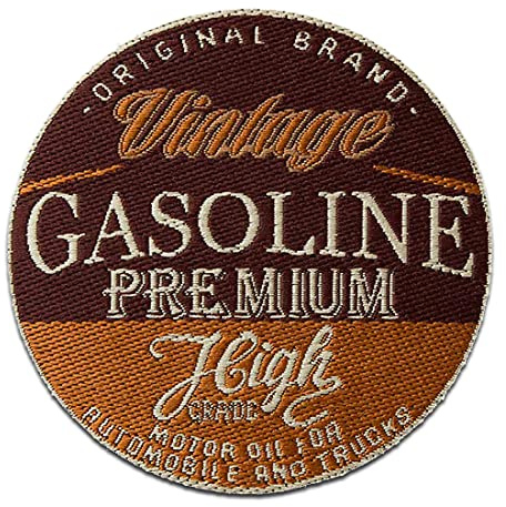 Mono-Quick Vintage Essence Moto Voiture Patch Thermocollant 6,6 x 6,6 cm à repasser pour Adulte avec Univers Festival Rétro