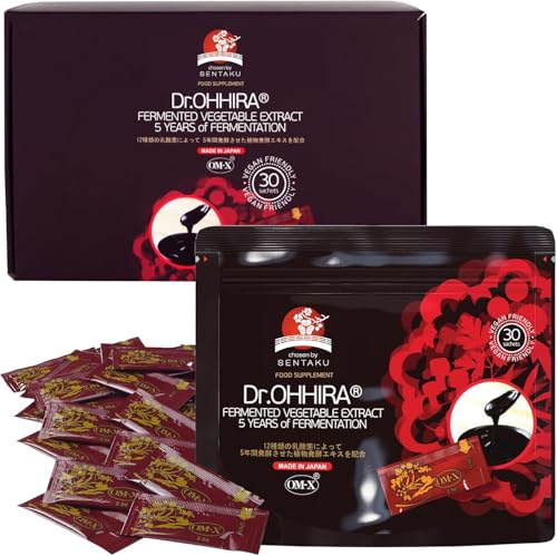 Dr. OHHIRA® Fermented Vegetable Extract,Unterstützt Die Immun Und Darmgesundheit Für Alle. Präbiotisches Nahrungsergänzungsmittel Mit Postbiotika Und Ballaststoffen. 30 Beutel