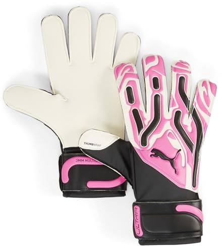 PUMA PUMA Ultra Match RC, Unisex-Erwachsene Torwarthandschuhe, Poison Pink-PUMA White-PUMA Black, 7-041861