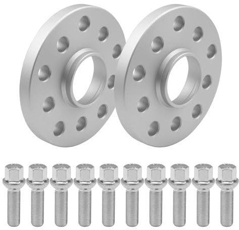 SCC Spurverbreiterungen Spurplatten 2x15mm 5x100-5x112 12119E-ABE-1 kompatibel mit Seat Alhambra Altea Arona Ateca Cordoba Exeo Ibiza Leon Tarraco T