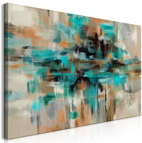murando Tableau acoustique Abstraction mural 120x60 cm - 1 partie avec mousse acoustique déco décoration du son isolation Impression sur Toile Intissé panneau acoustique a-A-0421-b-a