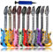 smilixin 11 Stück Aufblasbare Gitarre,Aufblasbare Instrumente Spielzeug Set,Buntes Aufblasbare Gitarre Aufblasbare Party Props,Aufblasbare Musikinstrumente Party Props für Kinder