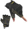 HLDD HANDLANDY Fingerlose Arbeitshandschuhe Männer - Gepolsterte halbe Finger Motorradhandschuhe mit TPR Aufprallschutz für Kampf, Jagd, Outdoor-Arbeit