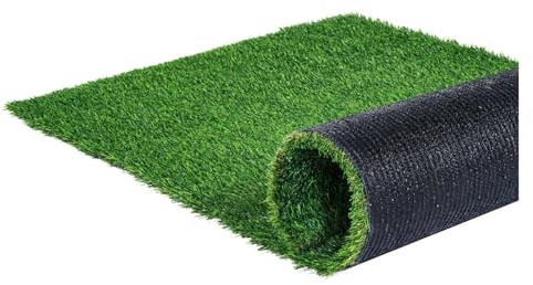 Césped Artificial Alfombra de césped Artificial de 4x6 pies, alfombra de césped verde for puerta falsa for el hogar, decoración de césped al aire libre, fácil de limpiar, ajuste multiusos for el hogar