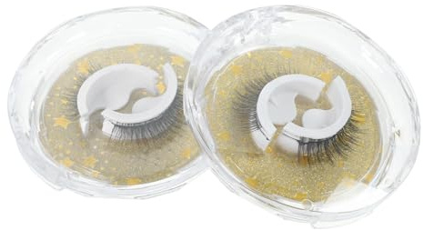 DEARMAMY 4 Paires Faux cils aspect naturel des cils duveteux artificiel individuels porter collé enroulé vaporeux Se maquiller de maquillage fouetter fausses fibre