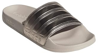 adidas Shower Adilette Badelatschen Slides (champagne metallic, EU Schuhgrößensystem, Erwachsene, Numerisch, M, 40.5)