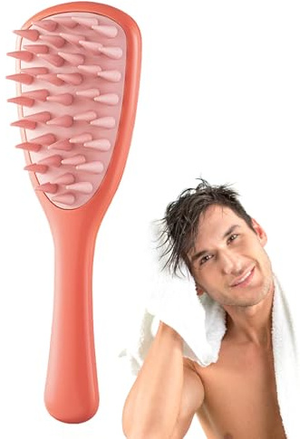 Spazzola morbida per shampoo con manico lungo - Esfoliante per cuoio