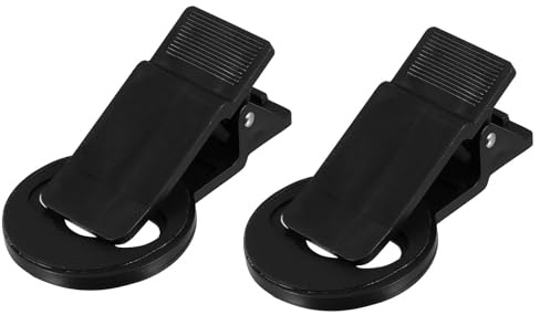 VILLCASE Clips para Lentes de Cámara Móvil de 37 Mm Material Abs, Fáciles de Usar y Estables, Ideales para Fotografía Filtros y Lentes Auxiliares en Teléfonos Móviles, Paquete de 2 Piezas