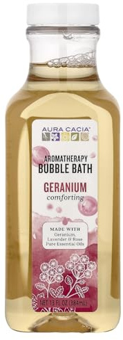 Aura Cacia Comforting Geranium Bubble Bath, 13 Ounce