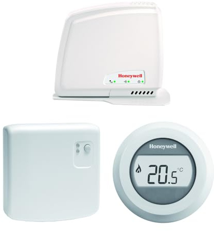 Honeywell Y87RFC2066 Y87Rfc-Kit Con Termostato, Ricevitore E Podio