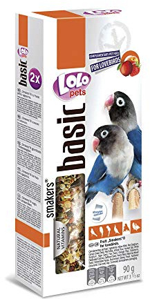 LOLO Pets Lolo 2 Barritas Frutas 90 Grs,Agapornis 136.25 g