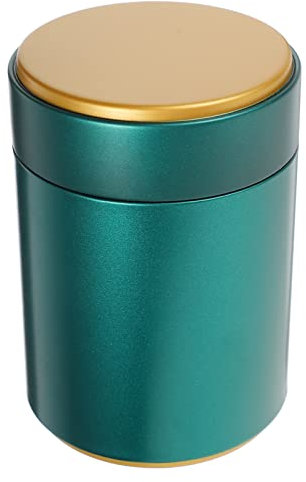 Housoutil Teedose mit Deckel für Losen Tee Und Teebeutel Weißblech Kleine Küchendosen Zur Aufbewahrung von Tee Kaffeezucker Loseblatt- Teedosen (Dunkelgrün)