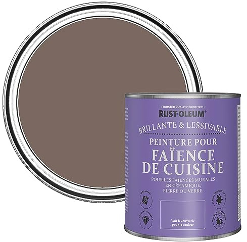Rust-Oleum Brown Water-Resistant Kitchen Tile Paint in Gloss Finish - River’s Edge 750ml