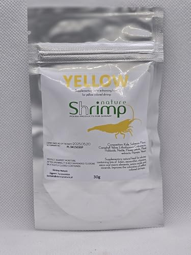 Shrimp Nature Yellow | 30g - Special food for ornamental shrimps, Colour enhancement food for Yellow shrimp