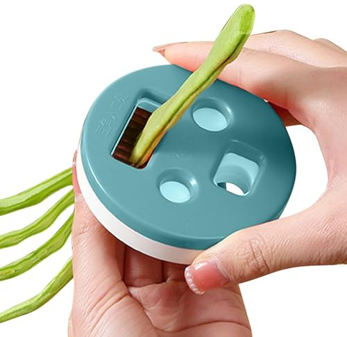 Stainless Steel Bean Cutter with Shreds, Vegetable Slicer - Multifunctional Kitchen Tool for Shredding Long Beans for Green Beans, Green Beans, Dutch Beans