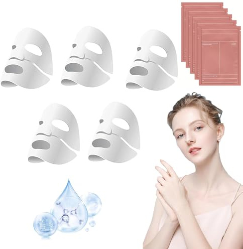 5 Piezas Collagen Real Deep Mask, Mascarillas Faciales Colágeno Noche, Cuidado Hidratante y Nutritivo Profundo, Reducir las Líneas Finas, Hidratante (B)