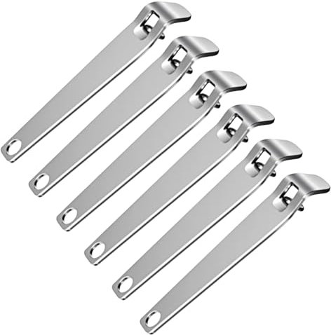 6 Stück Bieröffner Bierflaschenöffner Fläschchenöffner Edelstahl Flaschenöffner Schlüsselanhänger Mini Flaschen Öffner Silber Schlüsselring Für Bar Party Camping Und Familie Verschiedene