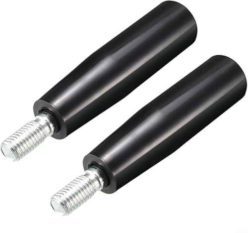 Lot de 2 poignées pivotantes avec tige filetée mâle pour fraiseuses et meuleuses (M12 x 100)