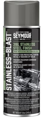 Stainless Steel Rust Protective Spray Paint - STAINLESS STEEL SPRAY 16 Oz. Can, 13 Oz. Net Wt