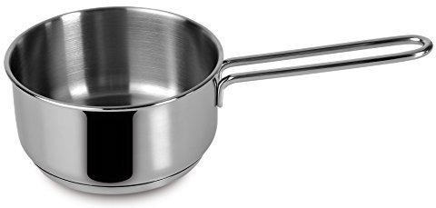 Lagostina Every Casseruola Fonda Ø 14 cm in Acciaio Inox 18/10 con Fondo Lagoseal Plus, Esterno Satinato e Ampie Manicature, Adatta a Tutte le Fonti di Calore, Inclusa Induzione