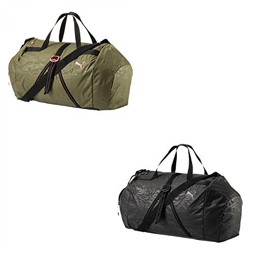 PUMA Uni Fit AT Sports Duffle Tasche, schwarz (black-Reflective silver), 56 x 30 x 1 cm