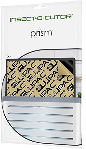 Insect-o-cutor Nachfüllpack Pappstreifen mit Klebefilm für die Fliegenfalle „Prism drinnen – Mückenbekämpfung – Leicht zu reinigen, Schwarz