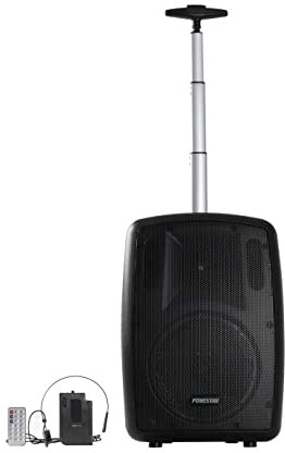 Altavoz Portátil Fonestar Amply-Tp 100W Bt Fm Usb/Microsd Bass Reflex Micrófono Inalámbrico de Cabeza Bat. 2000Mah Carro Trolley
