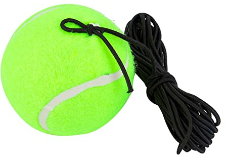 Akozon Balle de Tennis Balle de Formation pour débutants avec Corde en Caoutchouc élastique 4M pour la Pratiqueballe Tennis avec Corde Ball Balle de Tennis pour Garage