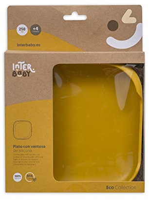 Ocker Flache Teller aus Silikon