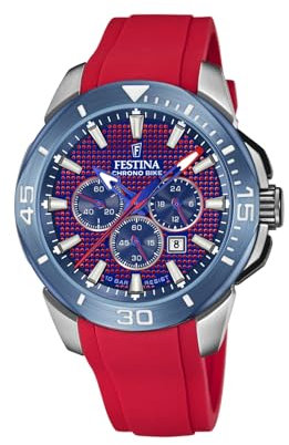 Festina Herren Analog Quarz Uhr mit Silikon Armband F20642/2