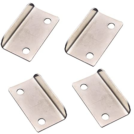 TA-VIGOR Lot de 4 gâches de verrouillage pour tiroir, 3,9 cm x 2,1 cm x 0,9 cm, en métal, pour armoire, armoire, en forme de L, remplacements de plaque de verrouillage pour la maison et le bureau
