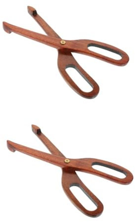 Cabilock 2 Pièces Pince à En Bois Gâteaux Au Fromage Faire Frire Du Pince à Salade Pince En Bois Pinces Pour Servir La Nourriture Pince à Nourriture Rôti Fruit Le Dessert Barbecue