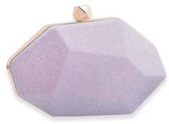 CORIOS Bolsa de Noche para Mujer Lentejuelas Clutch Bolso de Boda Bolsa de Cadena Pequeña Bolso de Fiesta Lujoso Bolso de Hombro Elegante Bolsos Bandolera Morado Claro