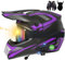 Bluetooth-Motorrad-Crosshelme, ECE-geprüft, Motocross-Helme mit Handschuhen/Brille/Maske, bequem und belüftet, sicher, geeignet für Motocross, MTB, Cross-Bike, BMX L,S55-56CM