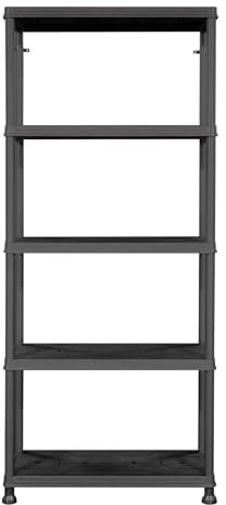 FIXKRAFT Kunststoffregal 74 x 32 x 176 cm Kellerregal Steckregal Haushaltsregal