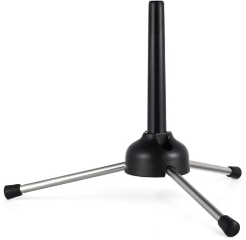 BESPORTBLE Foldable Clarinet Stand Portable Instrument Tripod Holder for Clarinet Flute Oboe and Saxophone Compact Wind Instrument Accessory for Practice Rehearsal and Travel