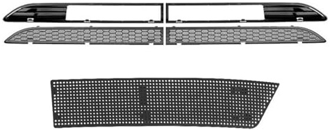Calandres avant et radiateur voitures Grille de protection pour pare-choc avant Tesla Model 3 Highlander 2024, grille anti-insectes(5PCS Set)