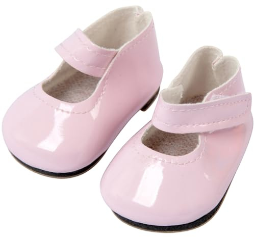 1 Paire de Chaussures de poupée bébé, Chaussures poupée décoratives en PU 18 Pouces, Remplacement pour Mini Accessoires Maison, décoration Maison