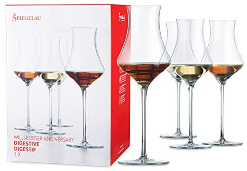 Spiegelau Willsberger 1416176 Lot de 4 verres digestifs en cristal Transparent 184 g