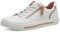 Jana Damen Sneaker flach mit Reißverschluss Vegan, Weiß (White/Rosegold), 39 EU