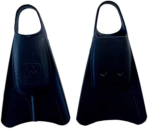 RIP Aletas de natación premium para bodysurf, bodyboard, esnórquel - Flotan! Aletas simétricas de nivel intermedio a avanzado (aletas) costillas laterales y cuchillas de goma de goma, comodidad,