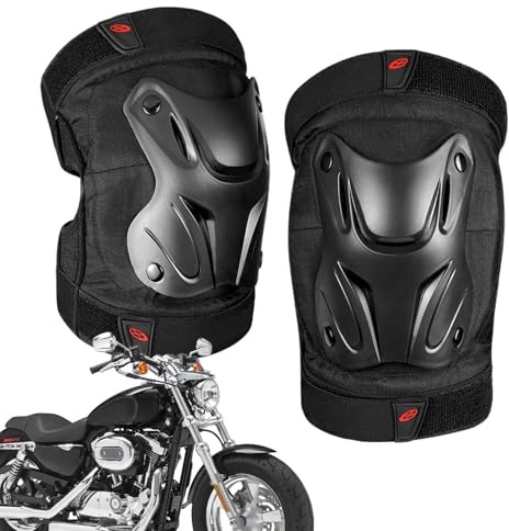 Acunny Protecciones de rodilla y codo para motocicleta, rodilleras y coderas para adultos - Protectores de espinillas y coderas para motos, accesorios para motocross, equipo de protección contra