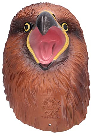 Chiyyak Títere de Mano de águila Realista, Personaje de Animal Interactivo para Juegos, Títere de la Mano de la Boca Móvil Abierta para la Fiesta de Halloween