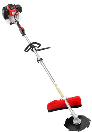 52CC bensin-multifunktions-trädgårdsredskap, 2-takts 7-i-1-kombisystem, 1,7 kW röjsåg med häcksax och hög knapp, för häckar, träd och gräsmattor