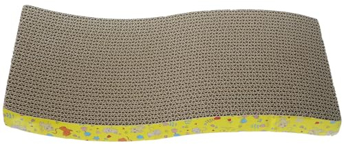 HEALLILY Rascador Tablero para Rascar y Entrenar Mascotas para Gatos Marrón de Papel Corrugado Alivia el Estrés Varios Estilos y Es Adecuado para Jugar y Entrenamiento de Varios Estilos