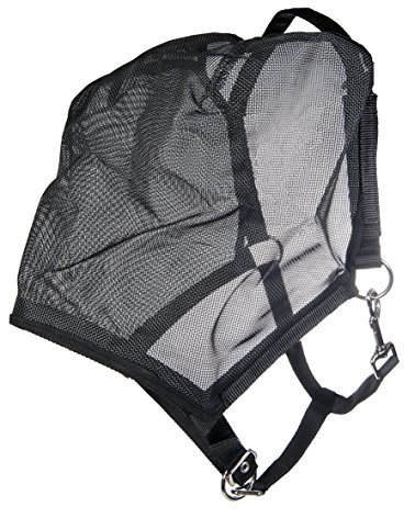 HKM 15549100 Fliegenmaskenhalfter, L, schwarz