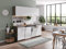 Respekta - Blocco cucina da incasso, 195 cm, effetto quercia York, Colore: Bianco