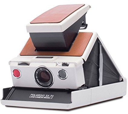 Polaroid Originals 4697 SX-70 Instant Camera - White/Brown