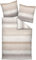 Janine Design Feinbiber Bettwäsche Davos 65106 milchkaffee Graphit 1 Bettbezug 135 x 200 cm + 1 Kissenbezug 80 x 80 cm